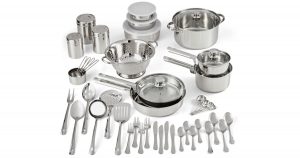 Set de 52-Piezas Mainstays Stainless Steel