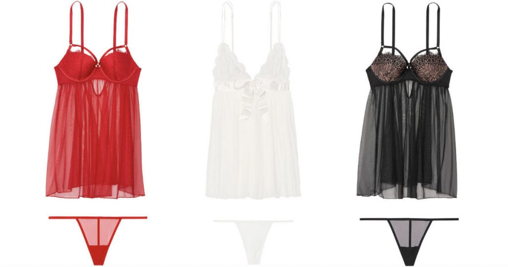 Babydolls en especial en Victoria's Secret