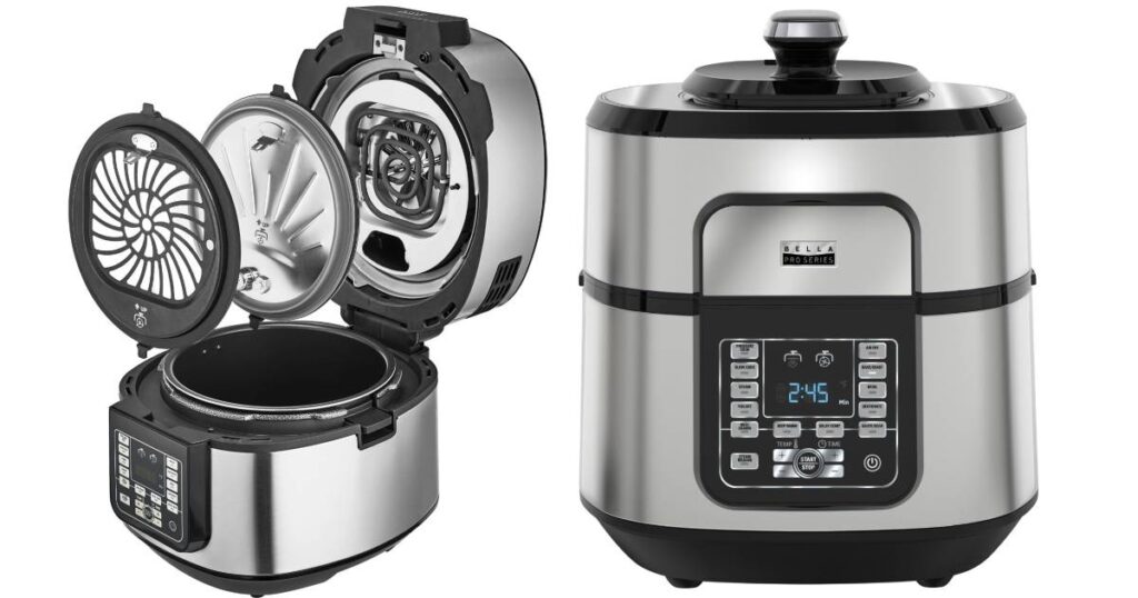 Olla multiuso digital con freidora de aire Bella