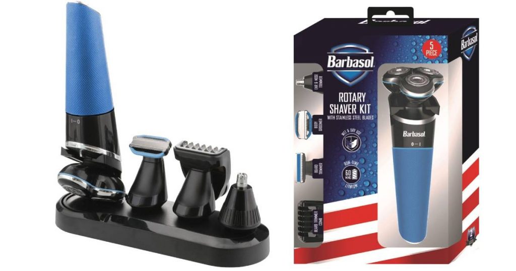 Kit de Afeitadora Eléctrica Recargable Barbasol