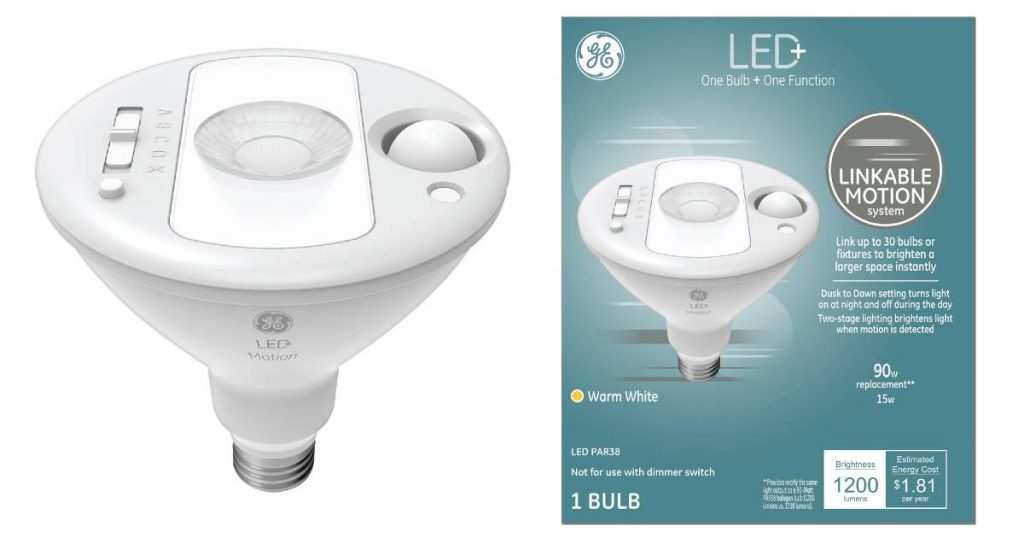 Luz con Sensor de Movimiento GE