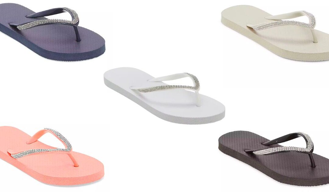 Flip Flops Mixit Glitter SOLO $2.99 (Reg $7) en JCPenney