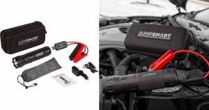 Jump Starter Portátil con Linterna y Cargador