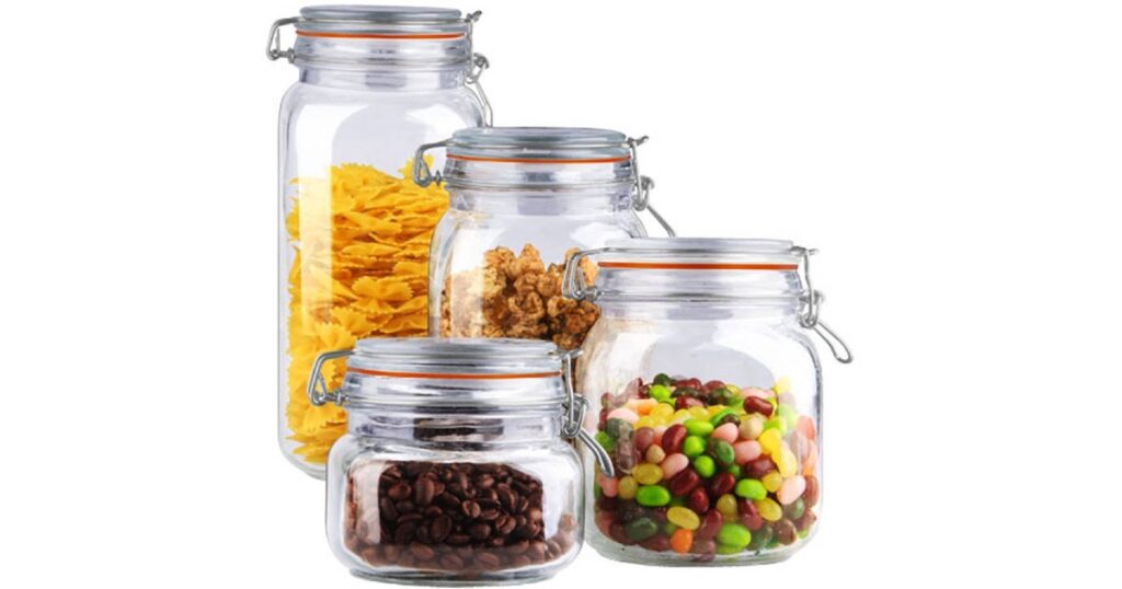 Home Basics Canister Set de 4-Piezas