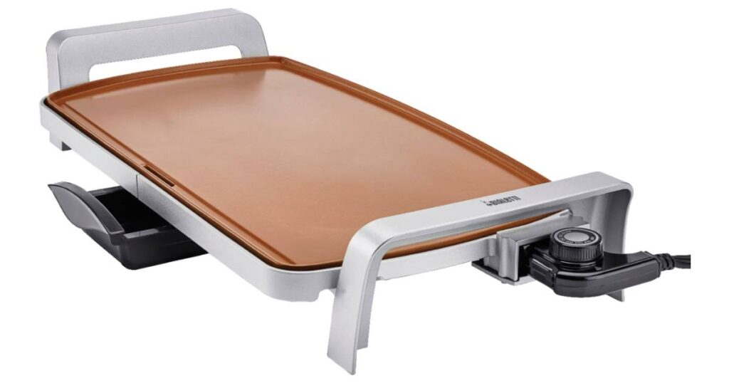 Plancha Eléctrica de Cobre y Titanio Bialetti