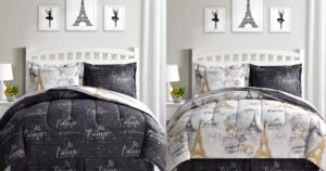Set de Comforter Reversible Fairfield Paris Gold