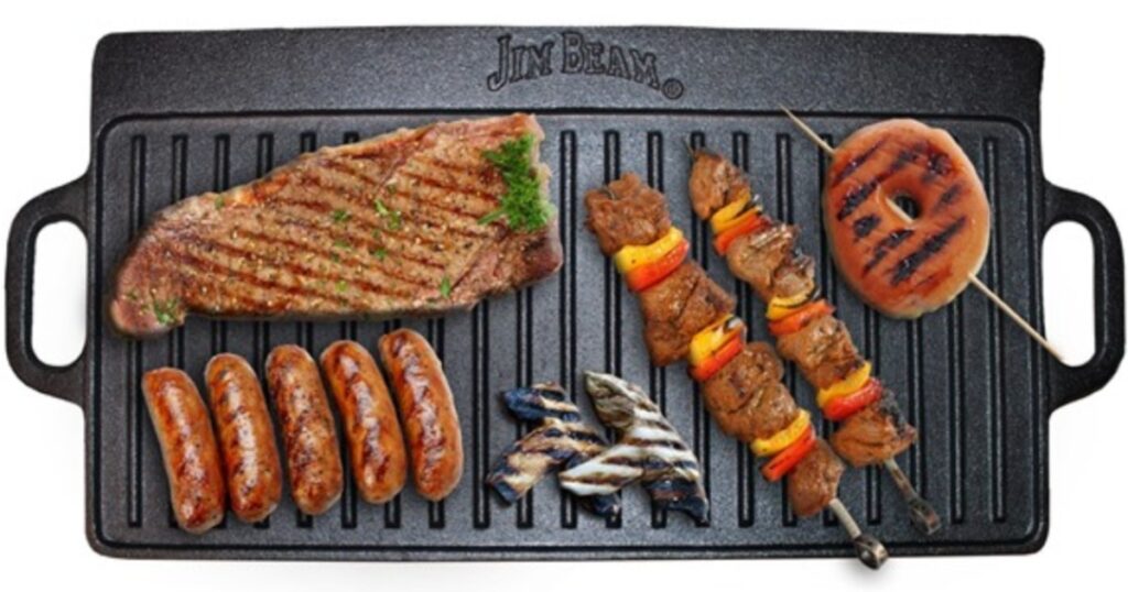 Plancha de Hierro Fundido de Doble Cara Jim Beam en Woot