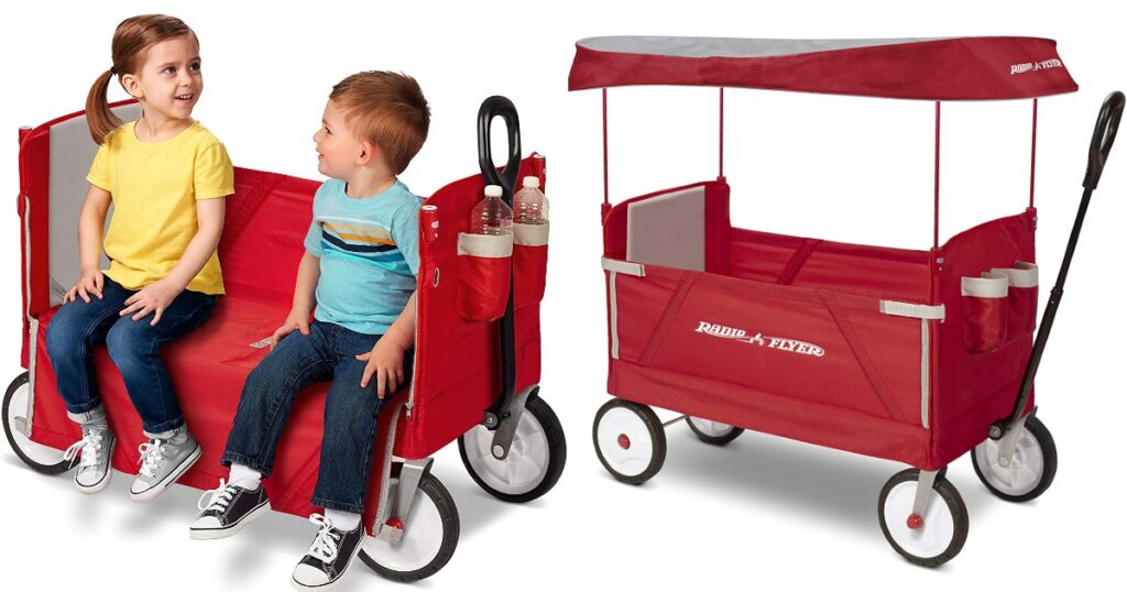 Radio Flyer 3-in-1 EZ Fold Wagon con Canopy en Amazon