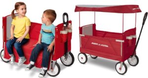 Radio Flyer 3-in-1 EZ Fold Wagon con Canopy en Amazon