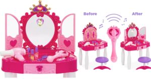 Espejo Tocador de Princesa con Accesorios