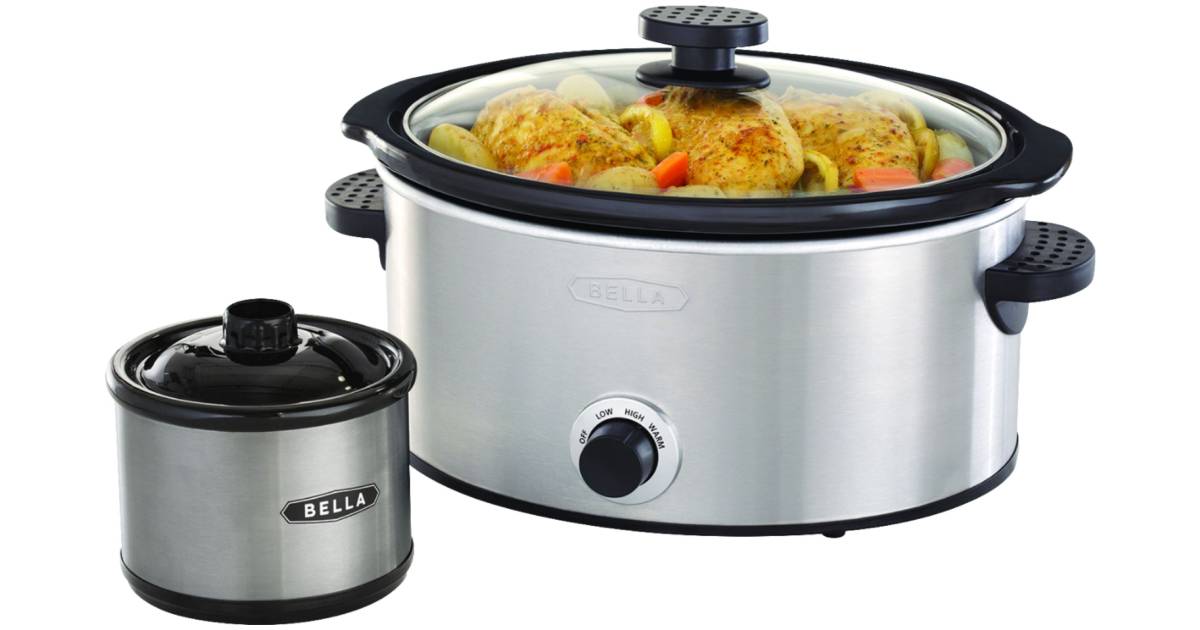 Olla de Cocción Lenta Bella 5-Qt incluye Dipper a solo $19.99 (Reg. $50)