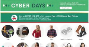 Shopper de JCPenney Cyber Monday