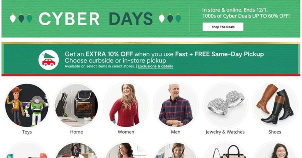 Shopper de JCPenney Cyber Monday 2020