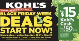 Shopper de Kohl's Black Friday 2020