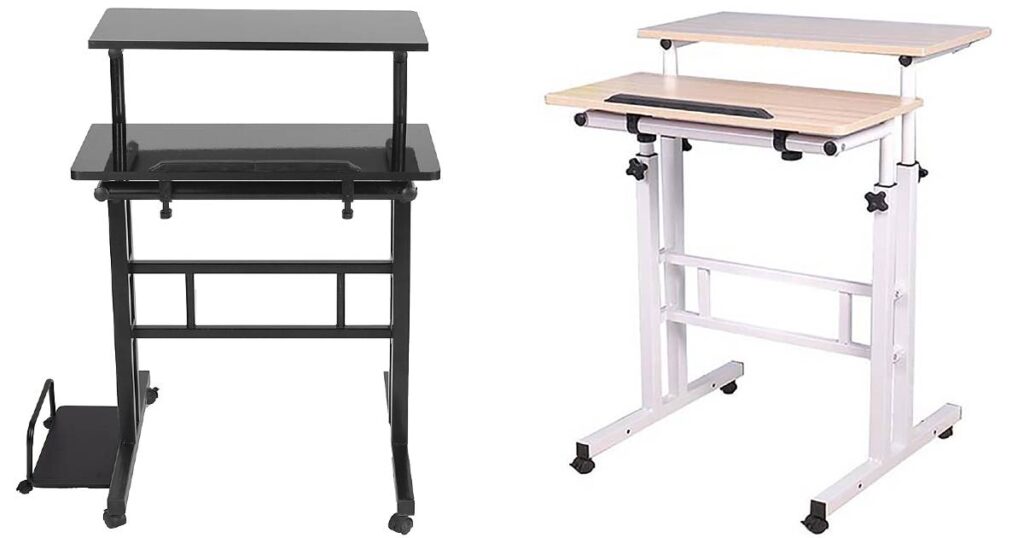 Mind Reader 2 Tier Sit and Stand Desk