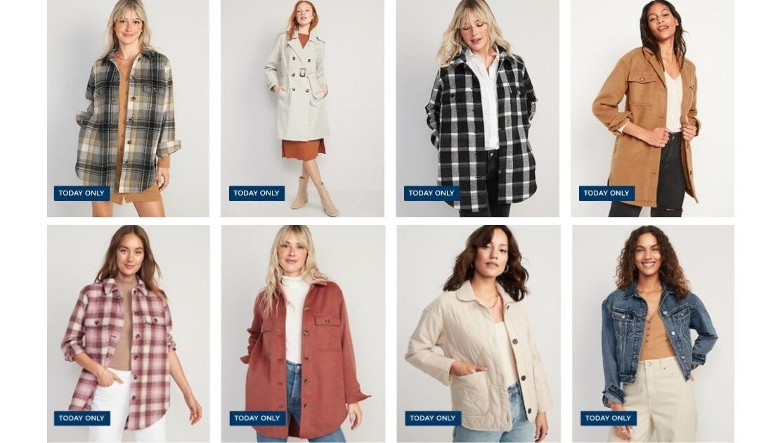 50% de Descuento en TODOS los Coats y Jackets en Old Navy