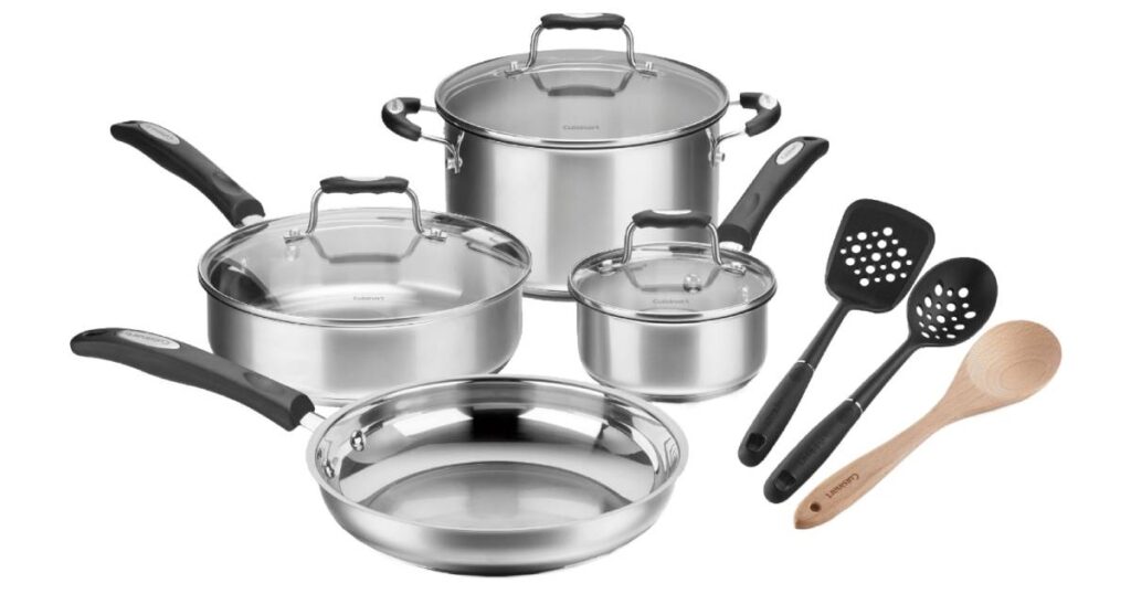 Set de Cocina Cuisinart en Stainless Steel 10-Piezas