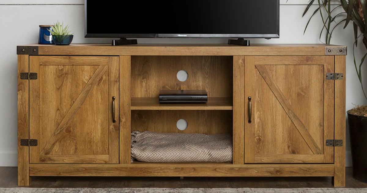 Farmhouse Barn Door TV Stand SOLO TV SOLO $162 (Reg $250)
