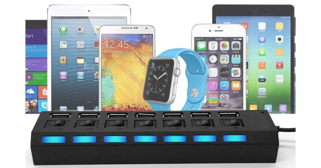 Multi Port USB Splitter 7-in-1