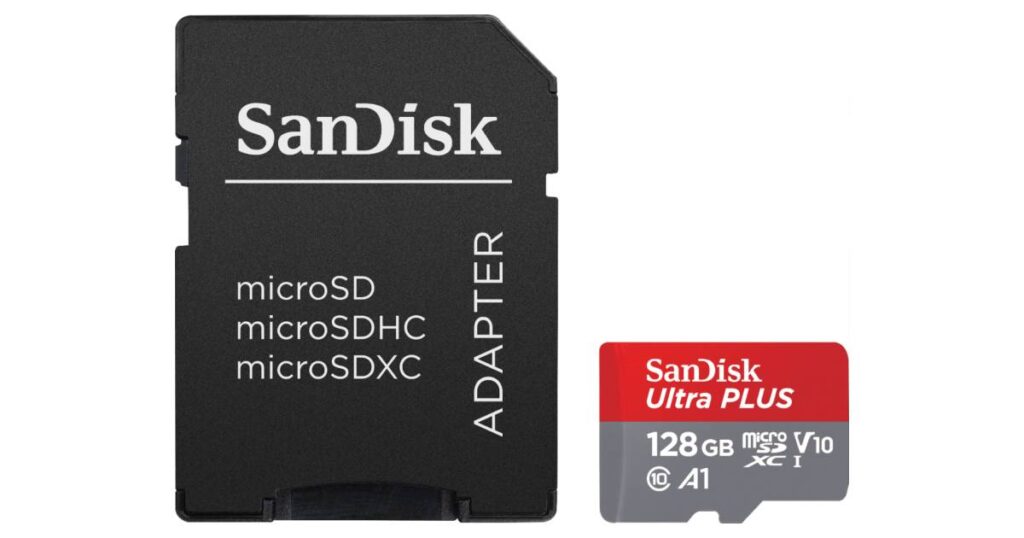Tarjeta microSDXC SanDisk Ultra Plus 128GB