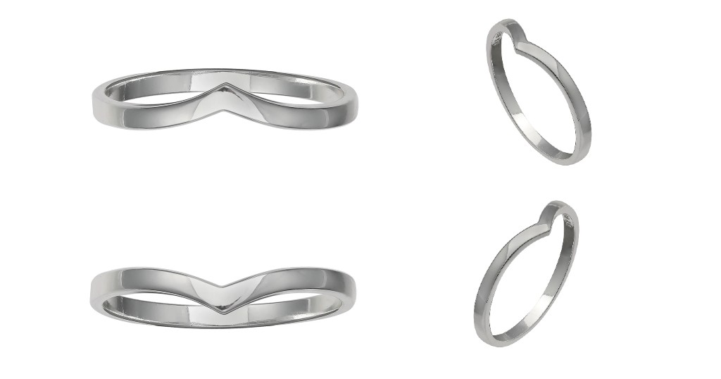 Anillo Curvado Primrose Sterling Silver