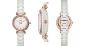 Reloj Fossil de Cerámica Blanca en Macy's