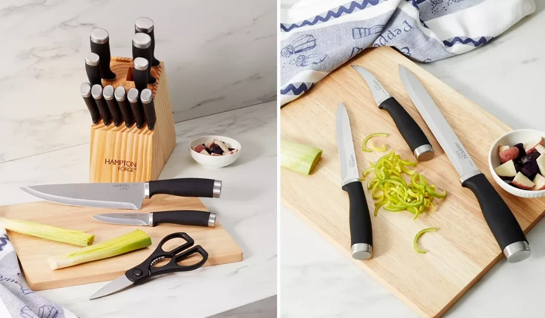 Set de Cuchillos Hampton Forge 15 Piezas SOLO $24.93 en Macy’s