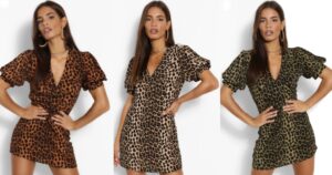 Traje en Tela Leopardo