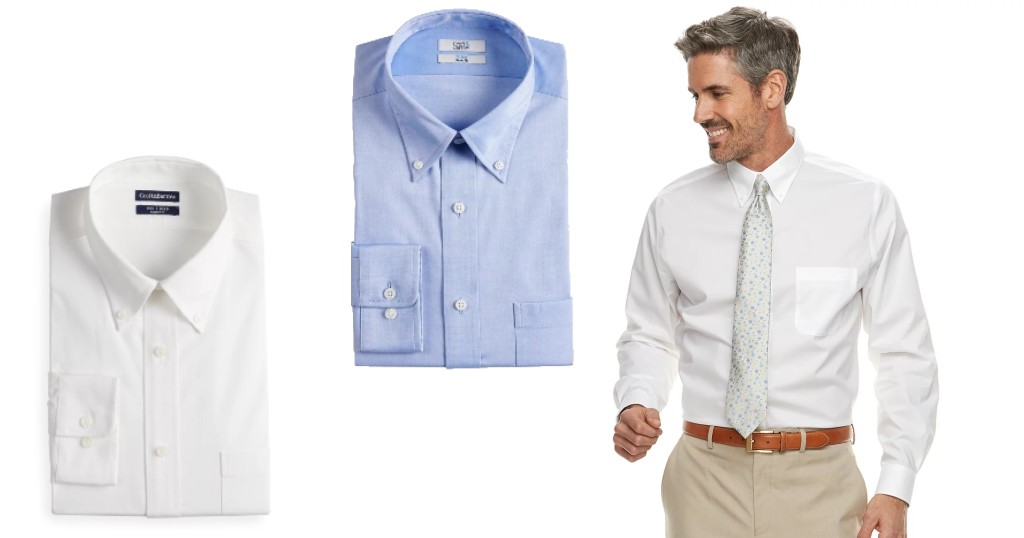 Camisa Croft & Barrow Slim Fit Non Iron