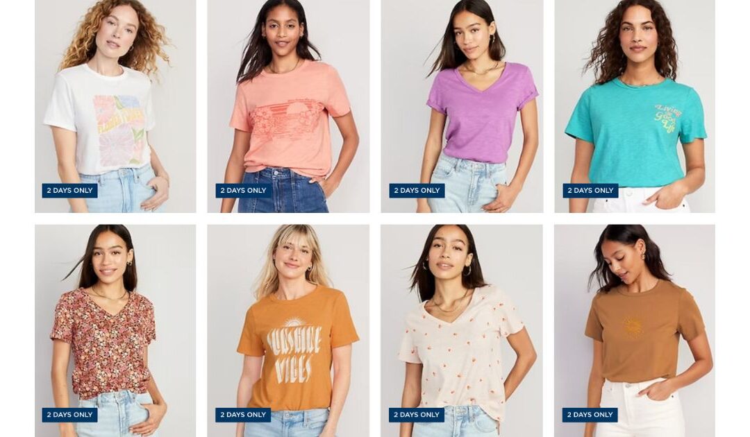 Camisas para Mujeres SOLO $5 en Old Navy (Reg $15)