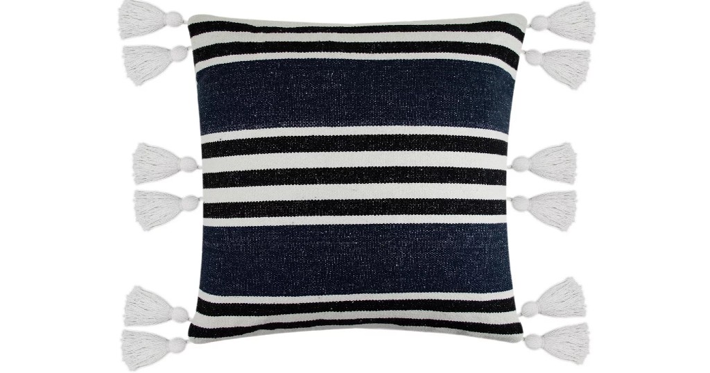 Cojín Decorativo Woven Stripe Tassels