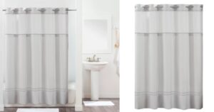 Hookless Monterey Shower Curtain and Liner
