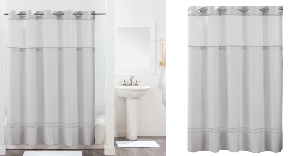 Hookless Monterey Shower Curtain and Liner