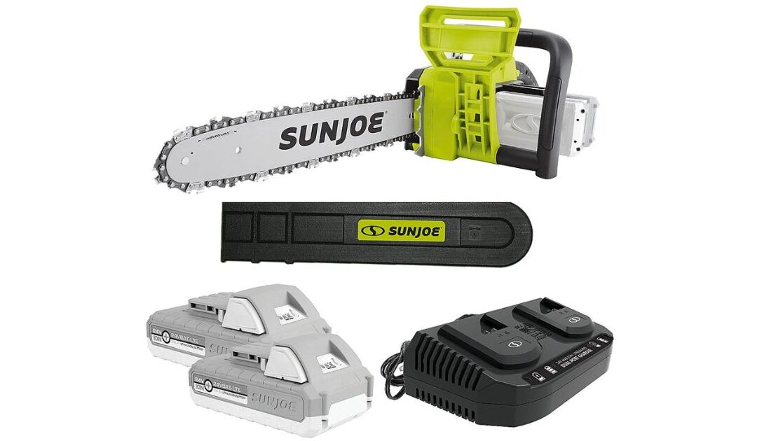 Kit de Sierra de Cadena Inalámbrica Sun Joe a solo $149.99 en Best Buy (Reg. $180)