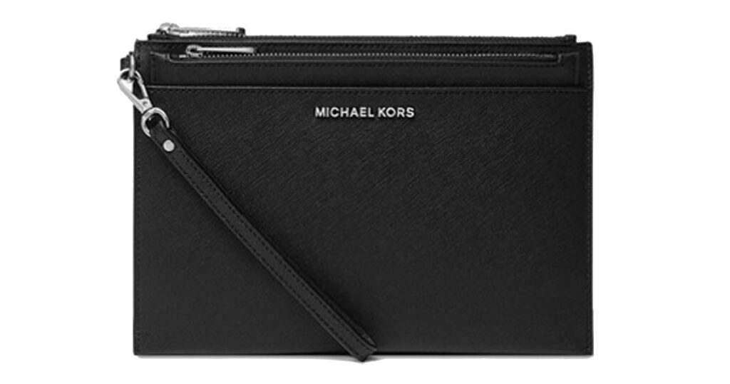 Michael Kors Jet Set Extra-Large Leather Wristlet