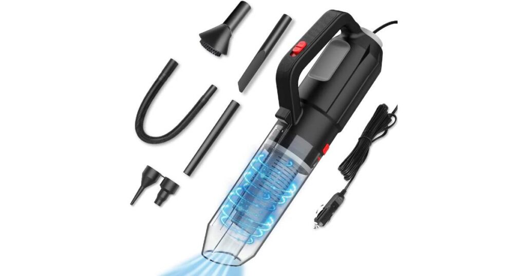 Set de Aspiradora para tu Auto 6-en-1