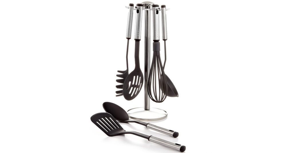 Set de Utensilios Martha Stewart de 7-Piezas con Stand en Macy's