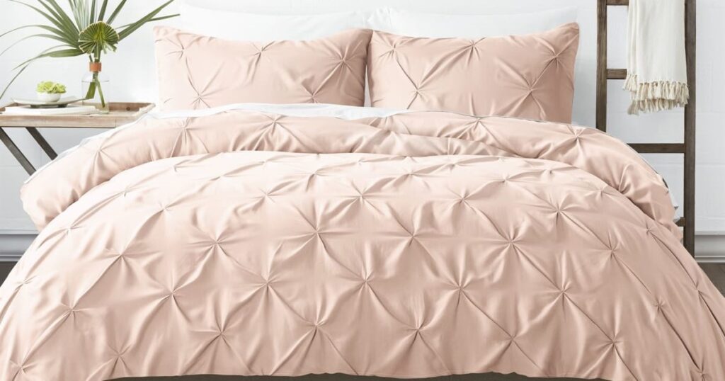 Ultra Soft 3-Piezas Pinch Pleat Duvet Cover Set en Jane