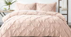 Ultra Soft 3-Piezas Pinch Pleat Duvet Cover Set en Jane