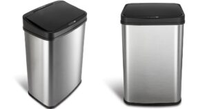 Zafacón Stainless Steel 13.2 Gal Motion Sensor