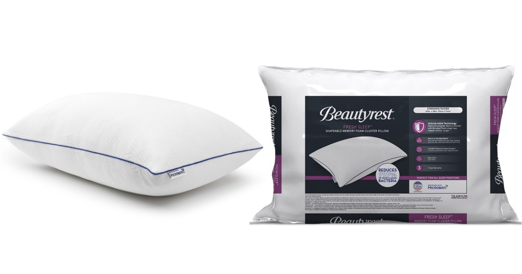 Almohada Beautyrest Fresh Sleep Antimicrobial Memory Foam