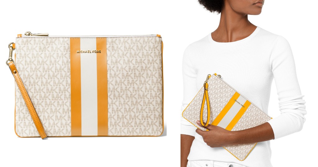 Cartera Michael Kors Jet Set Signature Large Zip Pouch