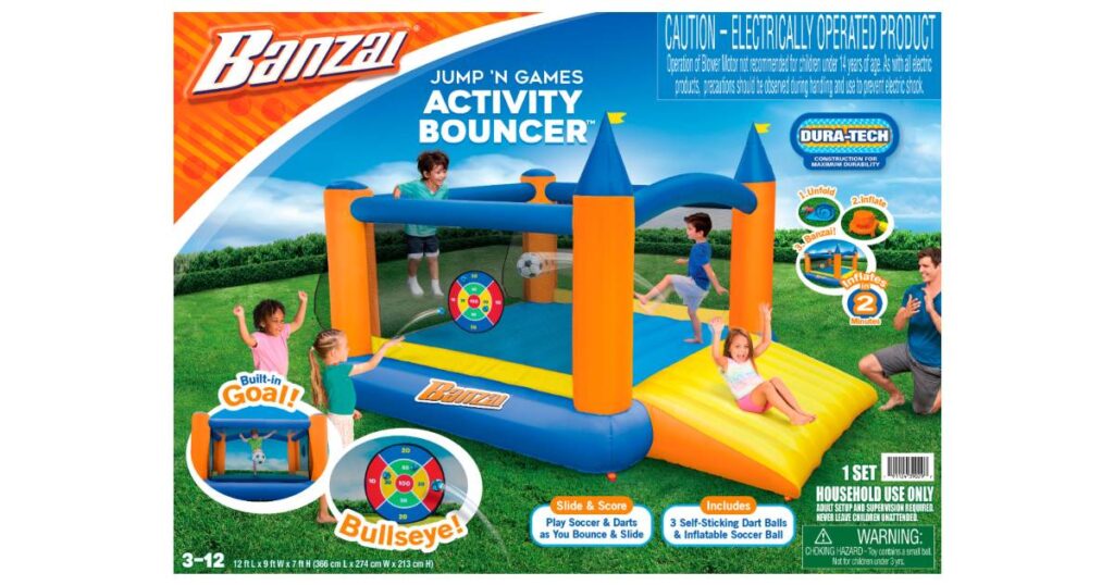 Casa de Brinco Inflable Banzai Slide n 'Score