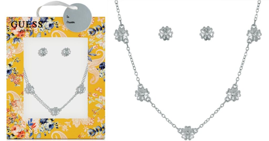 Conjunto de Collar y Pantallas GUESS en Macy's