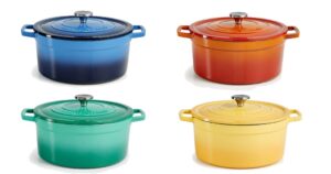 Martha Stewart Enameled Round Cast Iron 6 Qt Dutch Oven