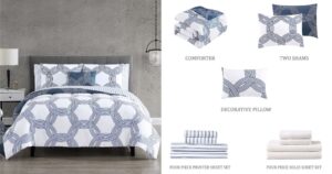 Set de Comforter Hallmart Collectibles Wenings 12 Pc Reversible