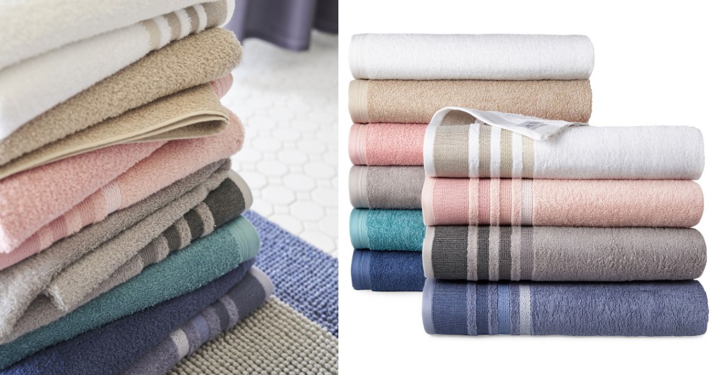Toallas de Baño Home Expressions Solid or Stripe