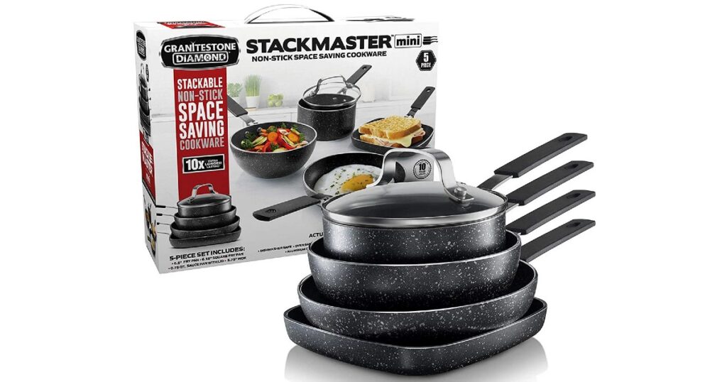 Set Granite Stone Diamond StackMaster 5-Piezas