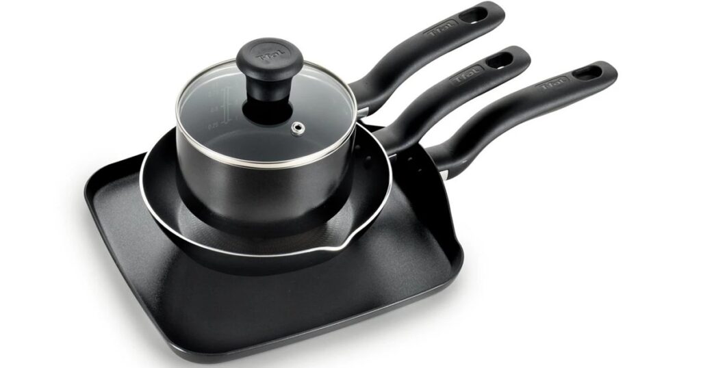 Set de Cocina T-Fal Nonstick de 4-Piezas