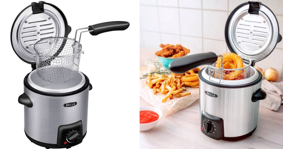 Deep Fryer Bella 0.9L en Stainless Steel a solo $14.99 en Best Buy (Reg. $30)